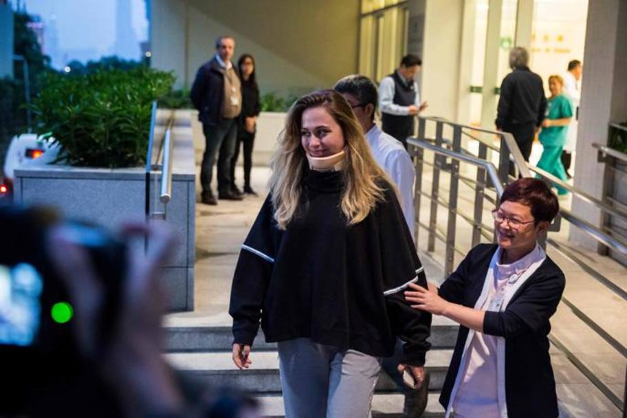 Dopo 8 giorni la 17enne tedesca Sophia Floersch pu rientrare in Germania, come ha annunciato in conferenza stampa insieme ai medici dell’ospedale di Macao che l’hanno curata. Afp